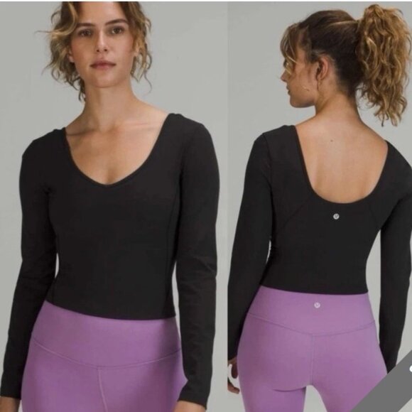 Lululemon Align Long Sleeve Teal Blue/Green Athletic Shirt Top Women’s 12 NWT - Picture 7 of 7